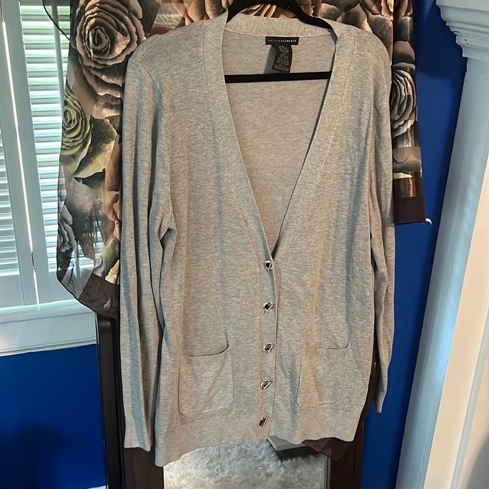 Gray Cardigan